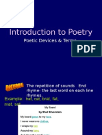 Introduction To Poetry: Poetic Devices & Terms