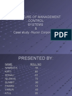 The Nature of Management Control (1) and Nucor Corp