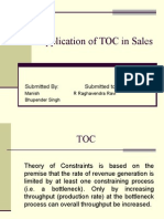 Application of TOC in Sales