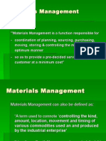 Integrated Materials Management