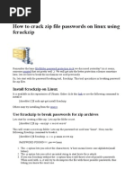 How To Crack Zip File Passwords On Linux Using Fcrackzip