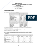 Assignment-II - HU801B - B.Tech (CHE)