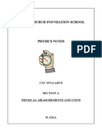 Physics Notes Section A