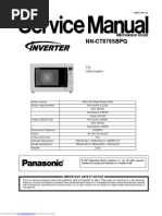 Panasonic Microwave nnct878 Service Manual