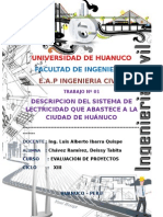 Descripcion Del Sistema de Electricidad Que Abastece A La Ciudad de Huanuco