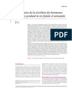 Ontogenèse de La Sécrétion Des Hormones Stéroïdes Pendant La