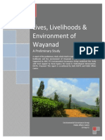 Lives, Livelihoods & Environment of Wayanad: A Preliminary Study