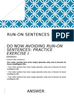 Run-On Sentences Lesson