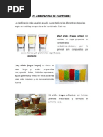 Clasificación de Cocteles