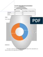 Data Analysis Using Percentage Method