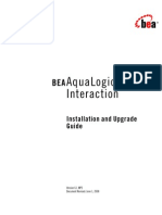 Aqualogic Interaction: Installation and Upgrade Guide