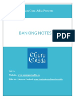 Banking Notes: Exam Guru Adda Presents