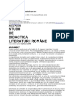 Alina Pamfil - Studii de Didactica Literaturii Romane