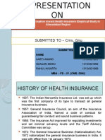 Customer's Perceptions Toward Health Insurance Empirical Study in Ahmadabad Region Presentation