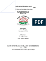 Project Report on GSM (Global System for Mobile Communications, originally Groupe Spécial Mobile), is a standard set developed by the European Telecommunications Standards Institute (ETSI) to describe technologies for second generation (or "2G") digital cellular networks. GSM networks operate in a number of different carrier frequency ranges (separated into GSM frequency ranges for 2G and UMTS frequency bands for 3G), with most 2G GSM networks operating in the 900 MHz or 1800 MHz bands. Regardless of the frequency selected by an operator, it is divided into timeslots for individual phones to use. This allows eight full-rate or sixteen half-rate speech channels per radio frequency. These eight radio timeslots (or eight burst periods) are grouped into a TDMA frame. Half rate channels use alternate frames in the same timeslot. The channel data rate for all 8 channels is 270.833 Kbit/s, and the frame duration is 615 ms. The transmission power in the handset is limited to a maximum of 2 wat