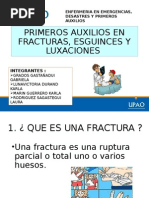 Primeros Auxilios en Fracturas