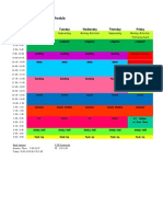 Class Schedule 2014-2015