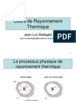 Cours de Rayonnement Thermique