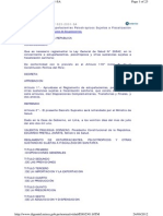 DS 023-2001 - Reglamento de Estupefacientes Psicotrópicos PDF