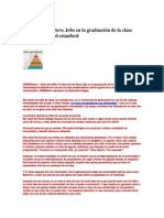 El Discurso de Steve Jobs en La Graduación de La Clase 2005 Stanford