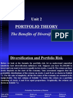 Unit 2 Portfolio Theory: The Benefits of Diversification