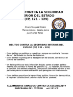 Delitos Contra La Seguridad Interior Del Estado