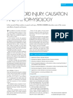 Spinal Cord Injury: Causation & Pathophysiology