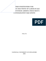 Preconditioners For Iterative Solutions of Large-Sclae Linear Systems Arising From Biots Consolidation Equations