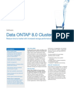 NetApp Data ONTAP 8.0 Cluster-Mode Data Sheet