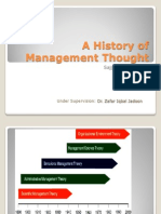 A History of Management Thought