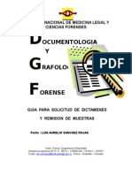 Cartilla de Grafologia Forence