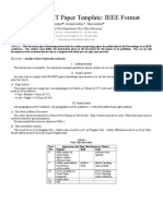 Sample IJRASET Paper Template: IEEE Format: First Author, Second Author, Third Author