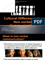 Cultural Differences in Non-Verbal Communication