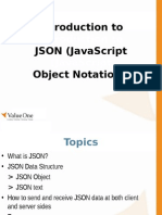 Introduction To Json (Javascript Object Notation)