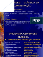 Apostila 1 - 2013 - Abordagem Clássica de Administração