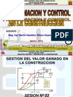 Valor Ganado en La Construccion 