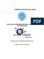 Informe de Termodinamica Espol