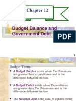 Chapter 12 - Budget Balance and Government Debt