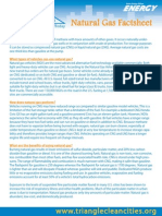 Natural Gas Factsheet Natural Gas Factsheet: Triangle Clean Cities Coalition