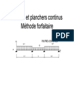 Poutres Et Planchers Continus-Methode Forfaitaire