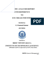 Industry Analysis On Ice Cream Industry