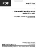 Diffuser Design For PACE Global Formula One Racer