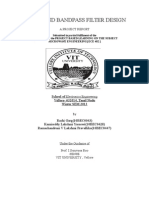 Dual Band Bandpass Filter Design: A Project Report