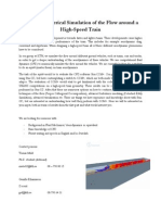 Exjobb: Numerical Simulation of The Flow Around A High-Speed Train