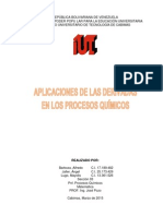 Derivada en Los Procesos Quimicos