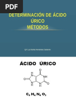 Determinación de Ácido Úrico 2015