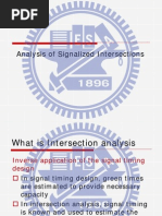 Analysis of Signalized Intersections