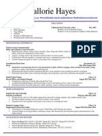 Mallorie Hayes Resume PDF