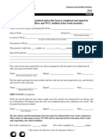 Hot Work Permit Form