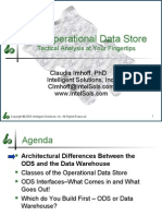 The Operational Data Store - Tactical Analysis at Your Fingertips